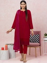 edenrobe Premium Festive Unstitched Crosshatch 3Pc Suit EWU22V17-26496