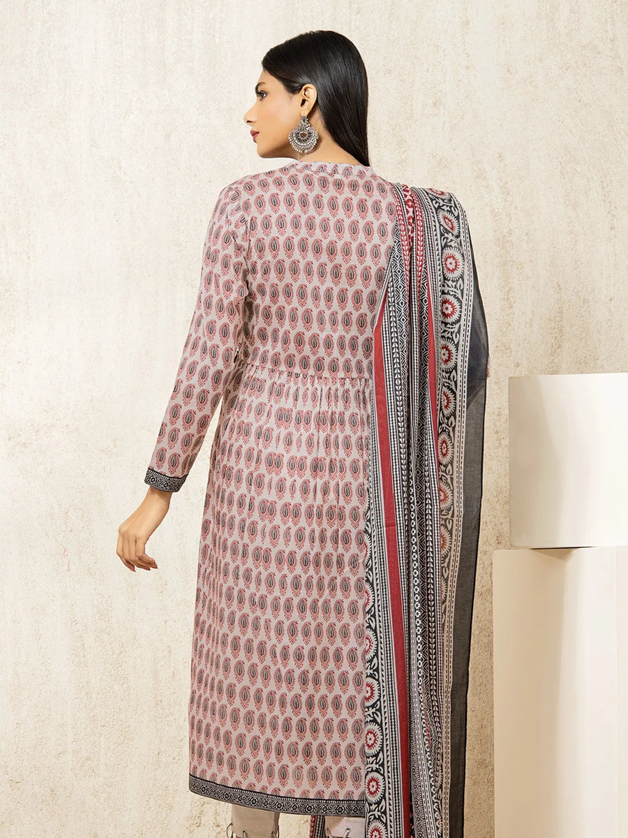 edenrobe Allure Lawn Unstitched Printed 3Pc Suit EWU23A1-26013