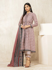 edenrobe Allure Lawn Unstitched Printed 3Pc Suit EWU23A1-26013