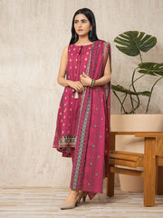 edenrobe Allure Lawn Unstitched Printed 3Pc Suit EWU23A1-26016