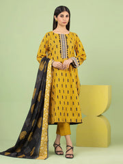 edenrobe Allure Lawn Unstitched Printed 3Pc Suit EWU23A1-26028
