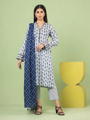 edenrobe Allure Lawn Unstitched Printed 3Pc Suit EWU23A1-26047