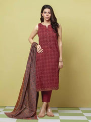 edenrobe Allure Lawn Unstitched Printed 3Pc Suit EWU23A1-26051