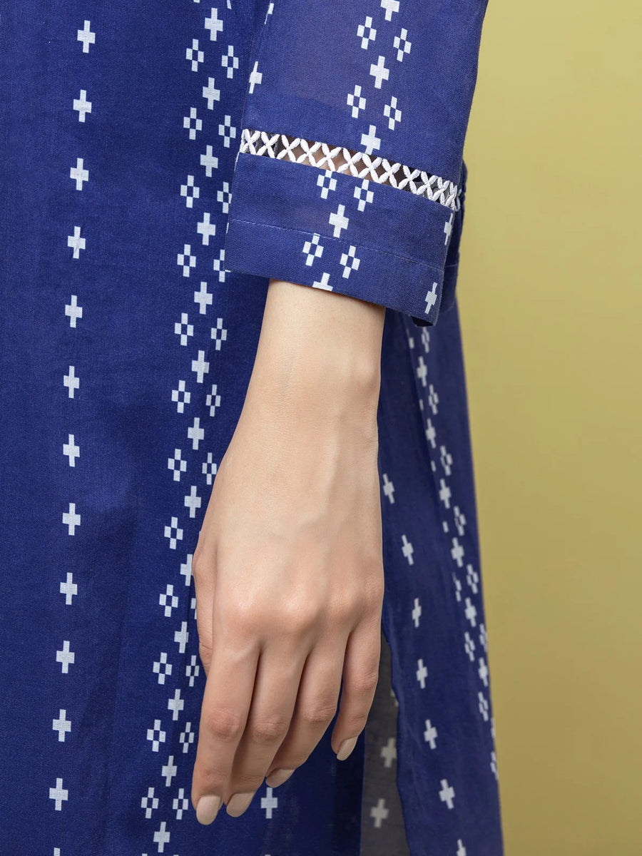 edenrobe Allure Lawn Unstitched Printed 3Pc Suit EWU23A1-26063