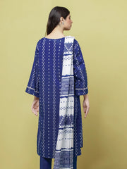edenrobe Allure Lawn Unstitched Printed 3Pc Suit EWU23A1-26063