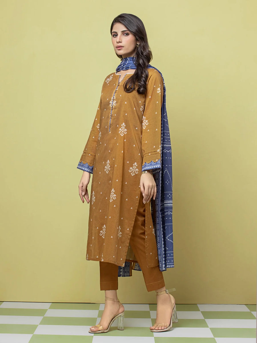 edenrobe Allure Lawn Unstitched Printed 3Pc Suit EWU23A1-26069