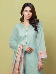 edenrobe Allure Lawn Unstitched Printed 3Pc Suit EWU23A1-26072