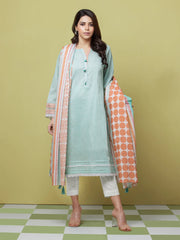 edenrobe Allure Lawn Unstitched Printed 3Pc Suit EWU23A1-26072
