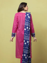 edenrobe Allure Lawn Unstitched Printed 3 Piece Suit EWU23A1-26074