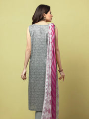 edenrobe Allure Lawn Unstitched Printed 3Pc Suit EWU23A1-26075
