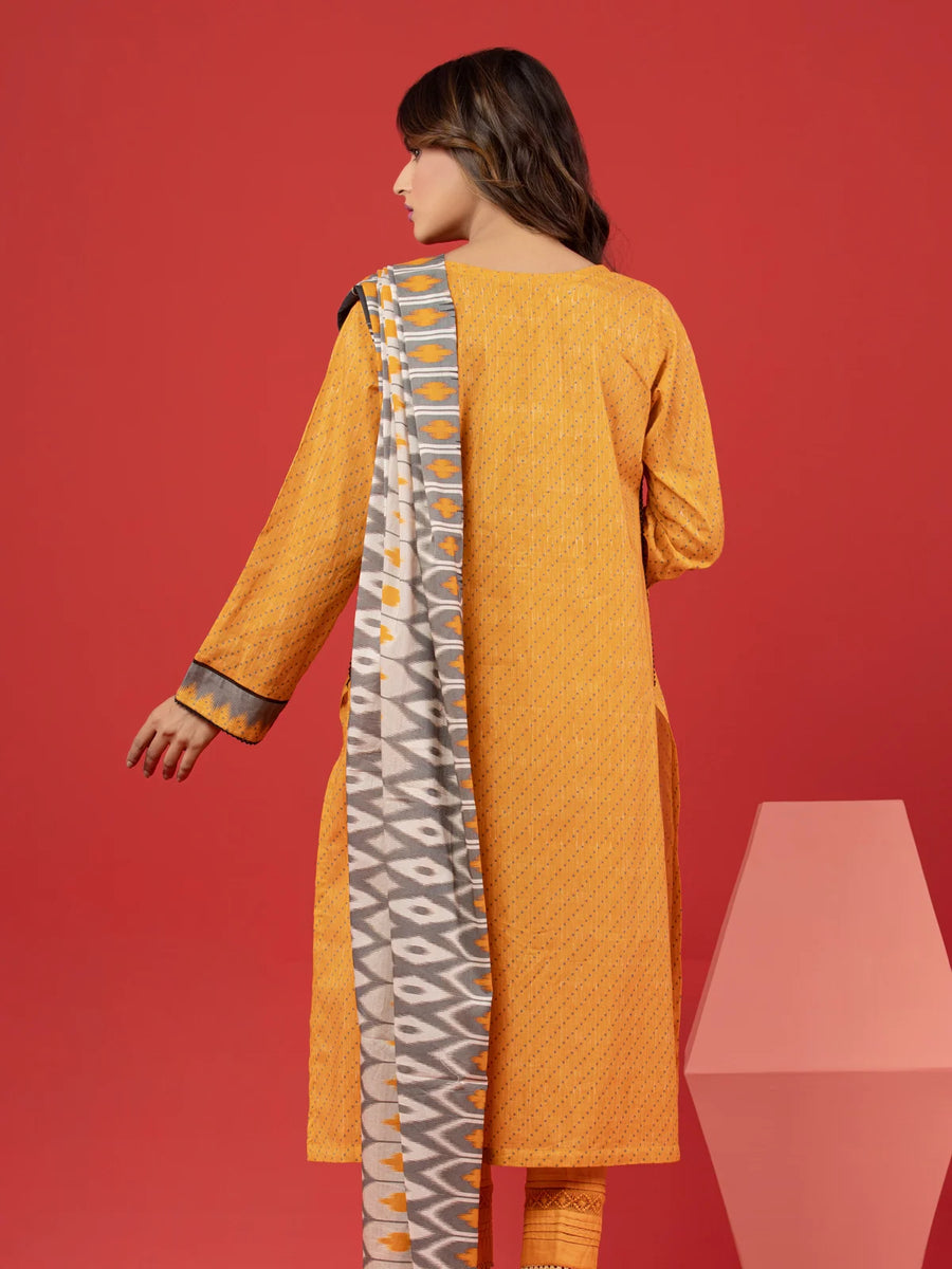 edenrobe Allure Lawn Unstitched Printed 3Pc Suit EWU23A1-26078