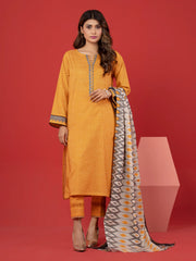 edenrobe Allure Lawn Unstitched Printed 3Pc Suit EWU23A1-26078