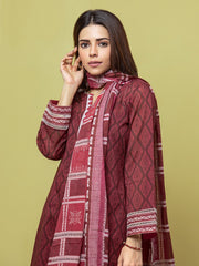 edenrobe Allure Lawn Unstitched Printed 3Pc Suit EWU23A1-26088