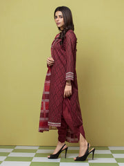 edenrobe Allure Lawn Unstitched Printed 3Pc Suit EWU23A1-26088