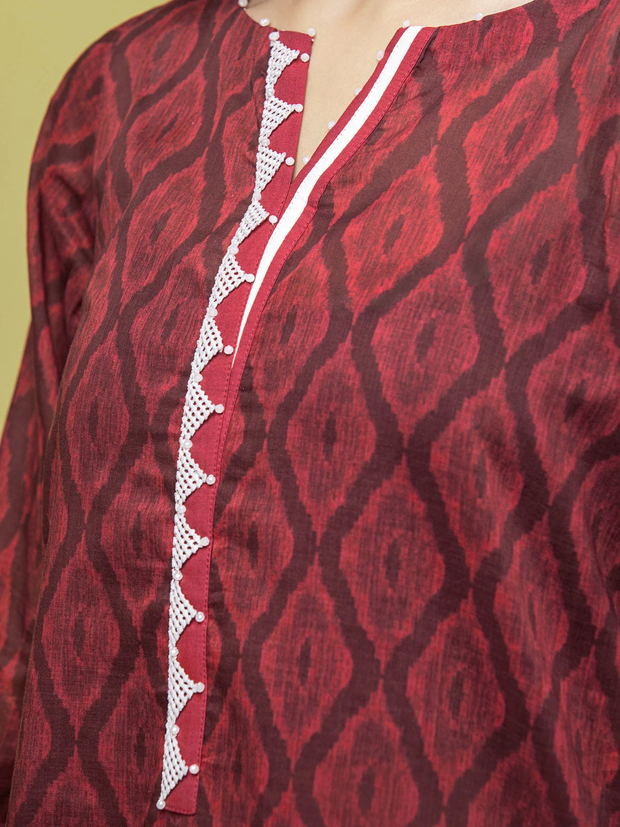 edenrobe Allure Lawn Unstitched Printed 3Pc Suit EWU23A1-26088