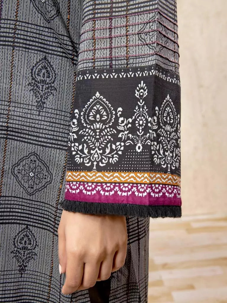 edenrobe Allure Lawn Unstitched Printed 3Pc Suit EWU23A1-26157