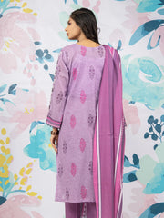 edenrobe Allure Lawn Unstitched Printed 3 Piece Suit EWU23A1-26172