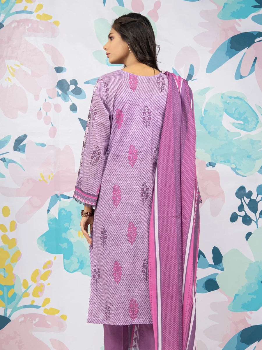 edenrobe Allure Lawn Unstitched Printed 3 Piece Suit EWU23A1-26172