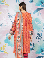 edenrobe Allure Lawn Unstitched Printed 3 Piece Suit EWU23A1-26173