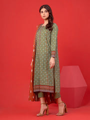 edenrobe Allure Lawn Unstitched Printed 3Pc Suit EWU23A1-26174