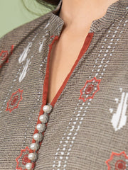 edenrobe Allure Lawn Unstitched Printed 3Pc Suit EWU23A1-26190