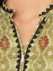 edenrobe Allure Lawn Unstitched Printed 3Pc Suit EWU23A1-26198