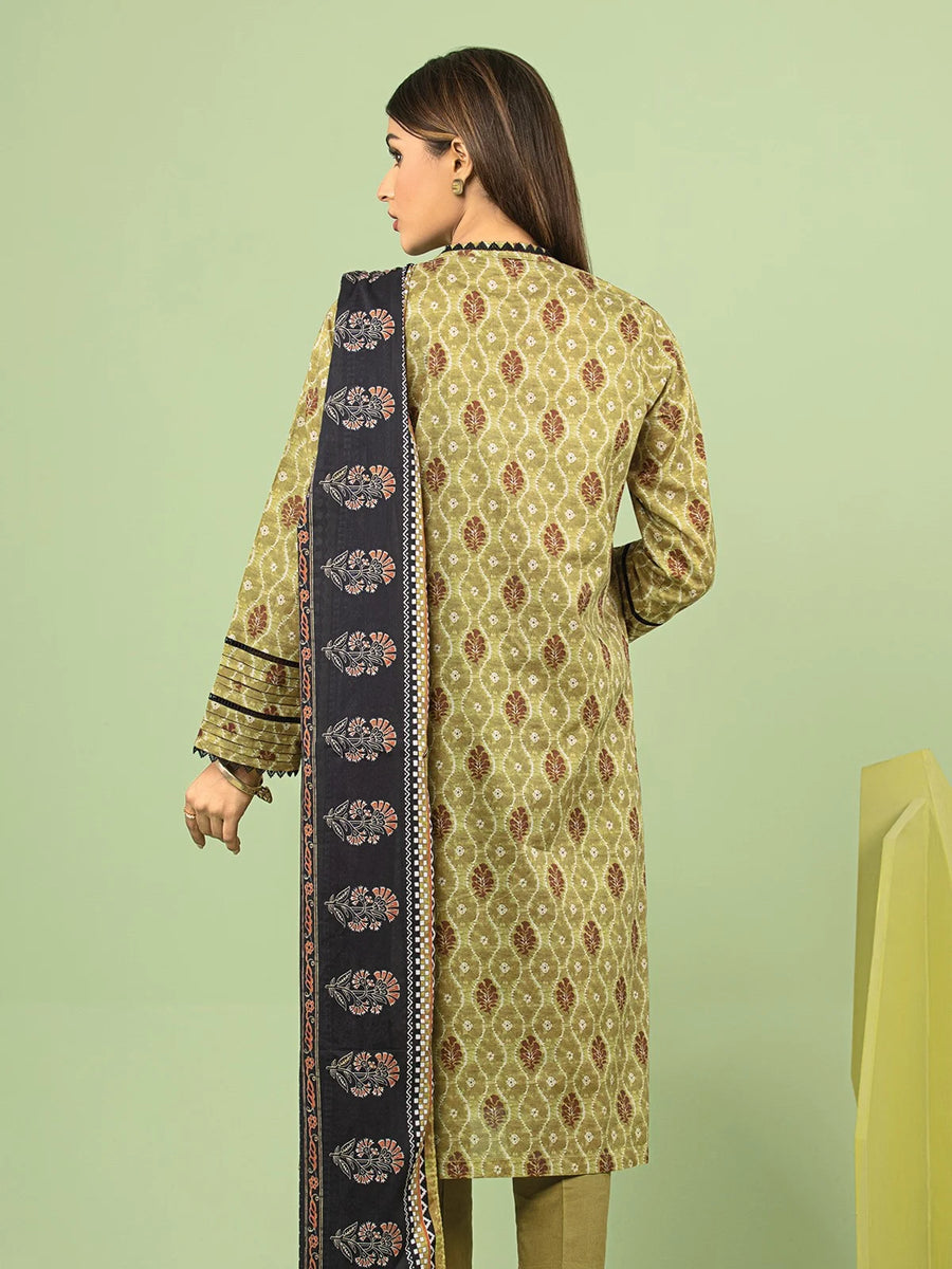 edenrobe Allure Lawn Unstitched Printed 3Pc Suit EWU23A1-26198