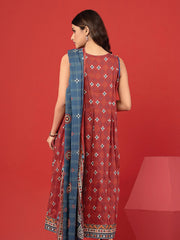 edenrobe Allure Lawn Unstitched Printed 3Pc Suit EWU23A1-26211