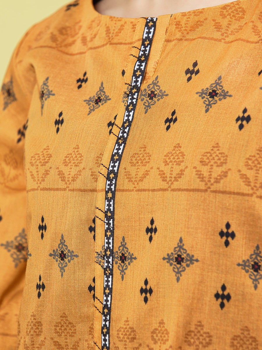 edenrobe Allure Lawn Unstitched Printed 3Pc Suit EWU23A1-26215