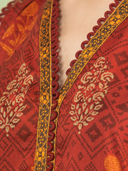 edenrobe Allure Lawn Unstitched Printed 3Pc Suit EWU23A1-26220