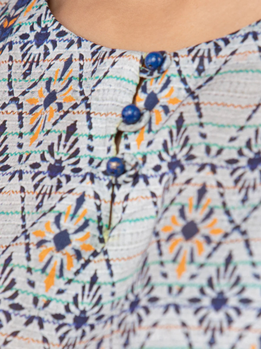 edenrobe Allure Lawn Unstitched Printed 3Pc Suit EWU23A1-26232