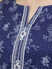 edenrobe Allure Lawn Unstitched Printed 3 Piece Suit EWU23A1-26244