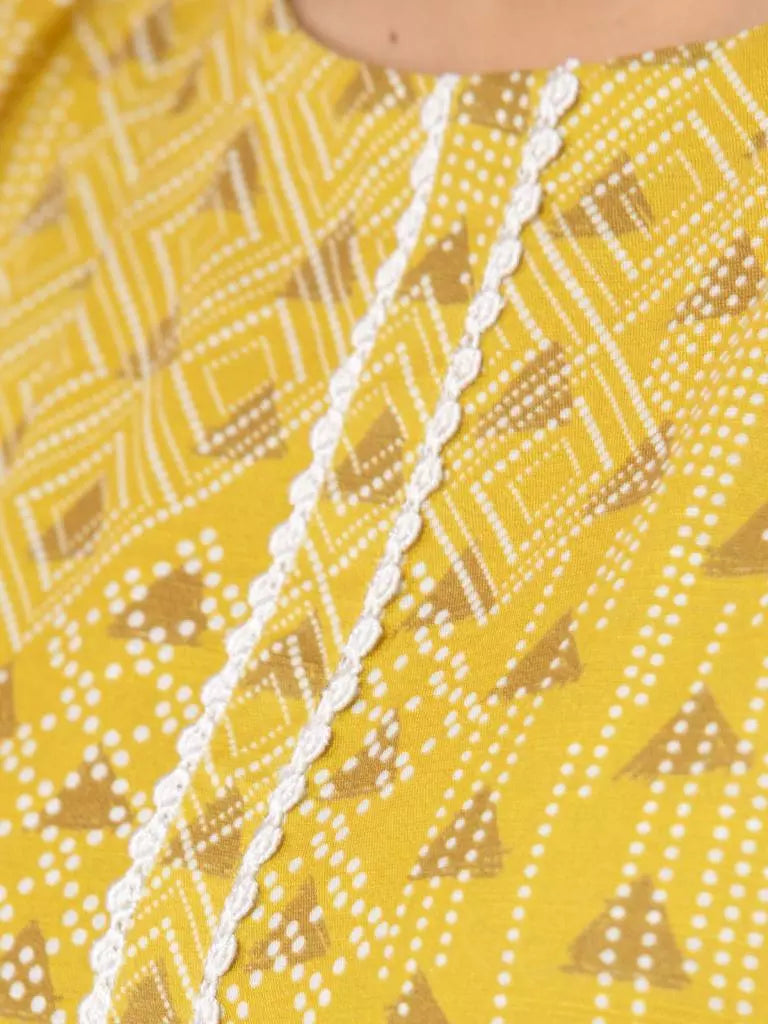 edenrobe Allure Lawn Unstitched Printed 3 Piece Suit EWU23A1-26335