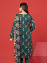 edenrobe Allure Lawn Unstitched Printed 3Pc Suit EWU23A1-26338