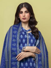 edenrobe Allure Lawn Unstitched Printed 3 Piece Suit EWU23A1-26343