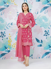 edenrobe Allure Lawn Unstitched Printed 3Pc Suit EWU23A1-26350