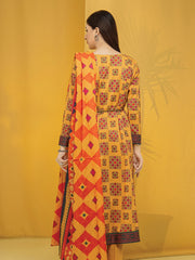 edenrobe Allure Lawn Unstitched Printed 3Pc Suit EWU23A1-26355