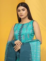 edenrobe Allure Lawn Unstitched Printed 3Pc Suit EWU23A1-26356