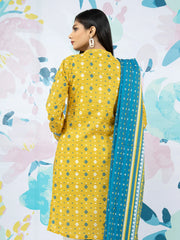 edenrobe Allure Lawn Unstitched Printed 3Pc Suit EWU23A1-26361