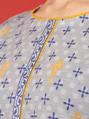 edenrobe Allure Lawn Unstitched Printed 3Pc Suit EWU23A1-26372