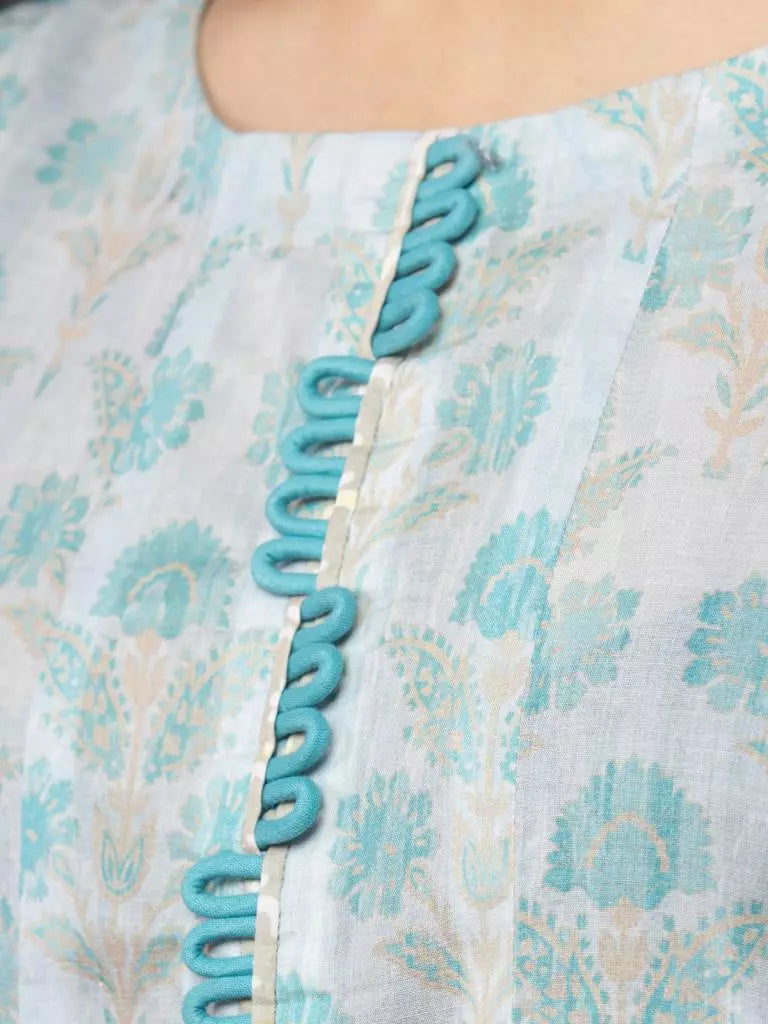 edenrobe Allure Lawn Unstitched Printed 3Pc Suit EWU23A1-26380