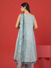 edenrobe Allure Lawn Unstitched Printed 3Pc Suit EWU23A1-26380