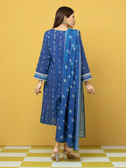 edenrobe Allure Lawn Unstitched Printed 3Pc Suit EWU23A1-26381