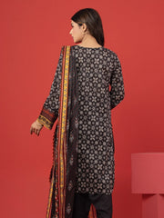 edenrobe Allure Lawn Unstitched Printed 3Pc Suit EWU23A1-26387