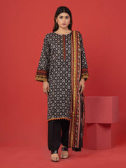 edenrobe Allure Lawn Unstitched Printed 3Pc Suit EWU23A1-26387