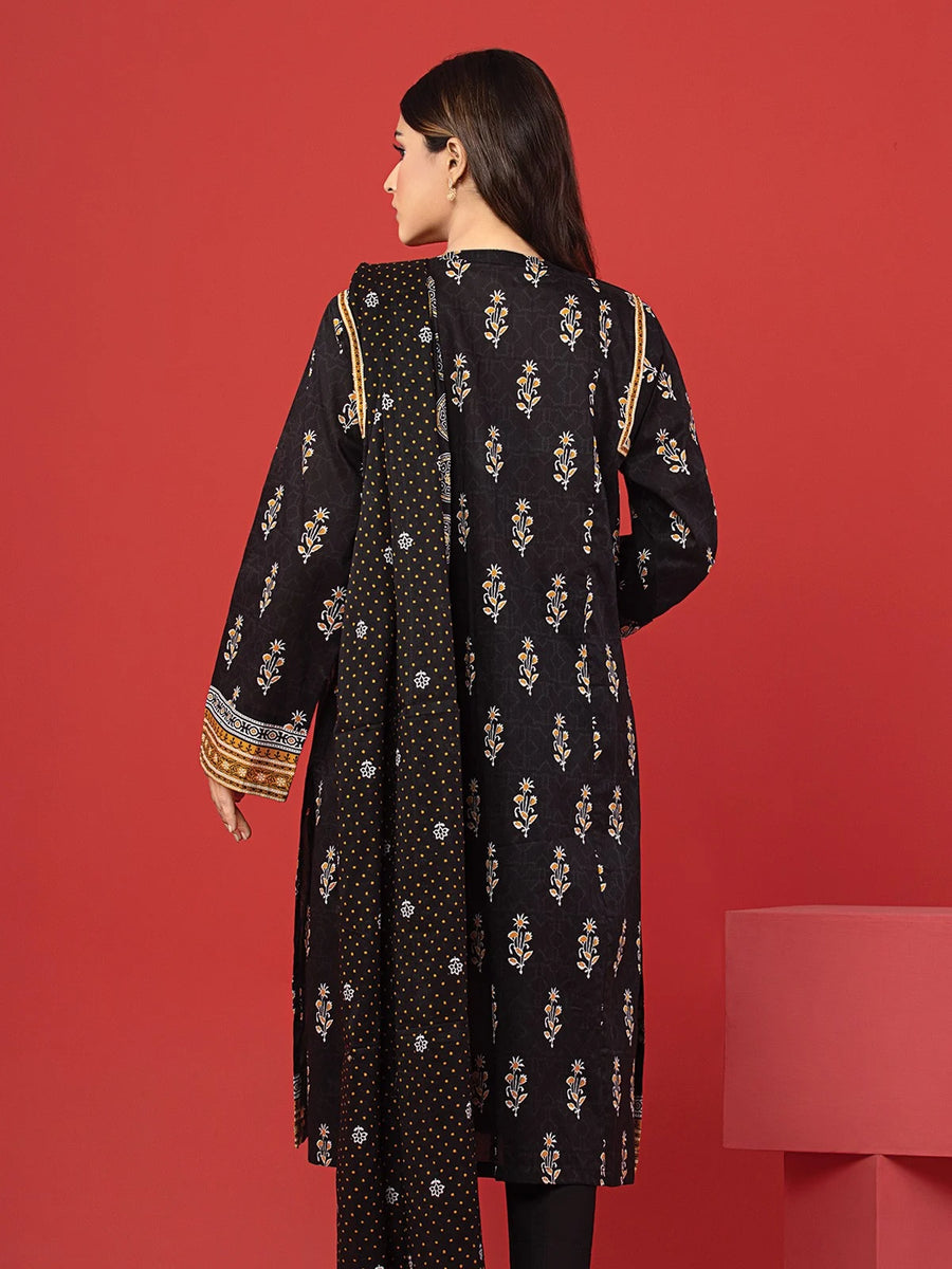 edenrobe Allure Lawn Unstitched Printed 3Pc Suit EWU23A1-26388