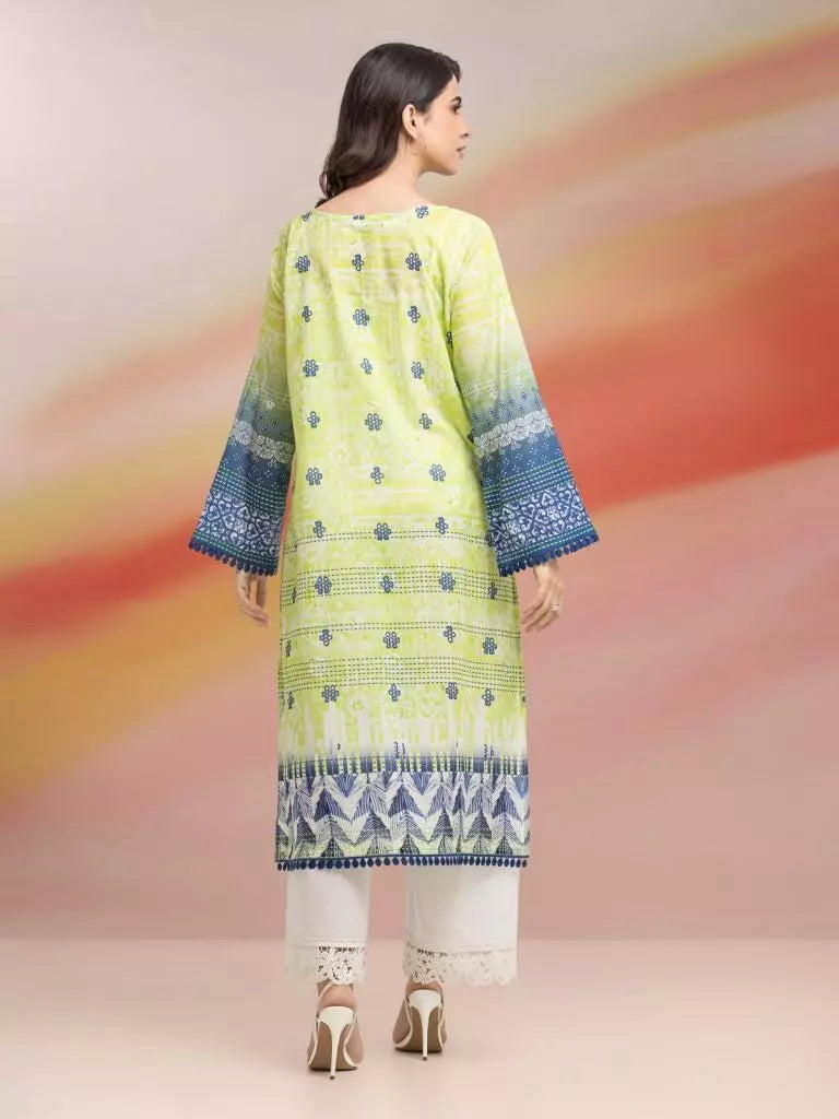 edenrobe Allure Lawn Unstitched Printed 1 Piece Suit EWU23A1-28000S