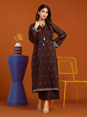 edenrobe Allure Printed Khaddar Unstitched 2Pc Suit EWU23A3-26396ST