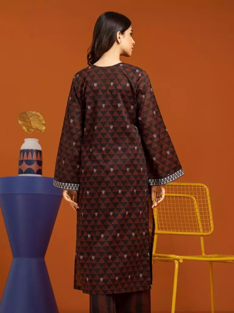 edenrobe Allure Printed Khaddar Unstitched 2Pc Suit EWU23A3-26396ST