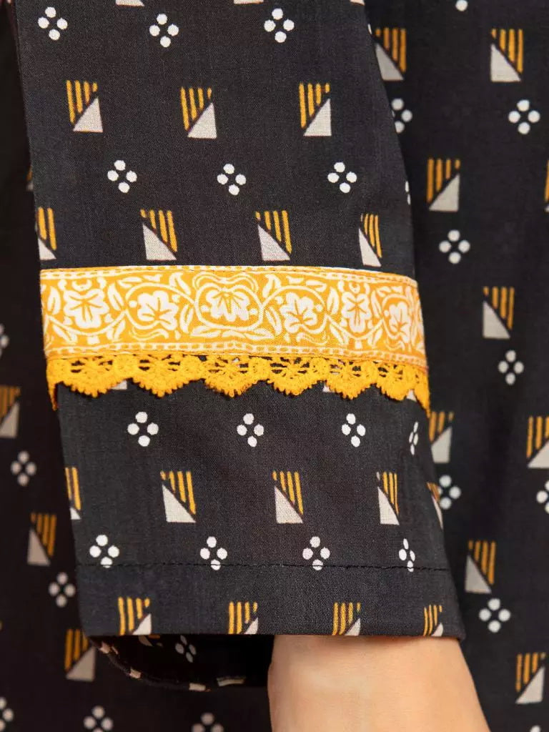 edenrobe Allure Printed Khaddar Unstitched 2Pc Suit EWU23A3-26400ST
